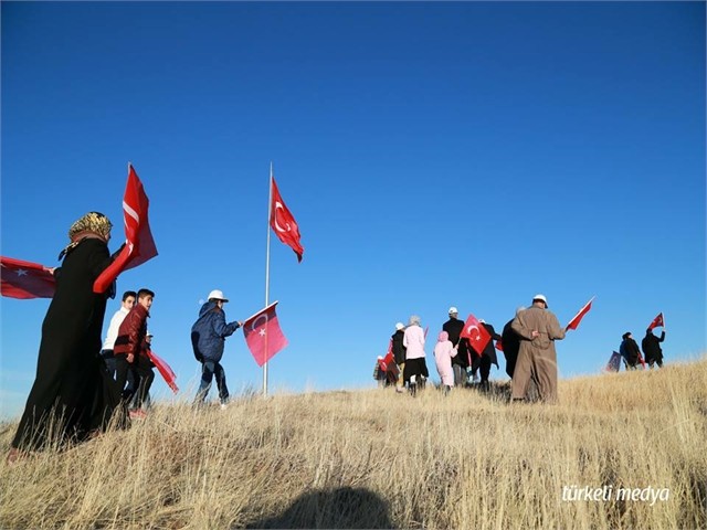 ERZURUM'DA ECDADA SAYGI YÜRÜYÜŞÜ