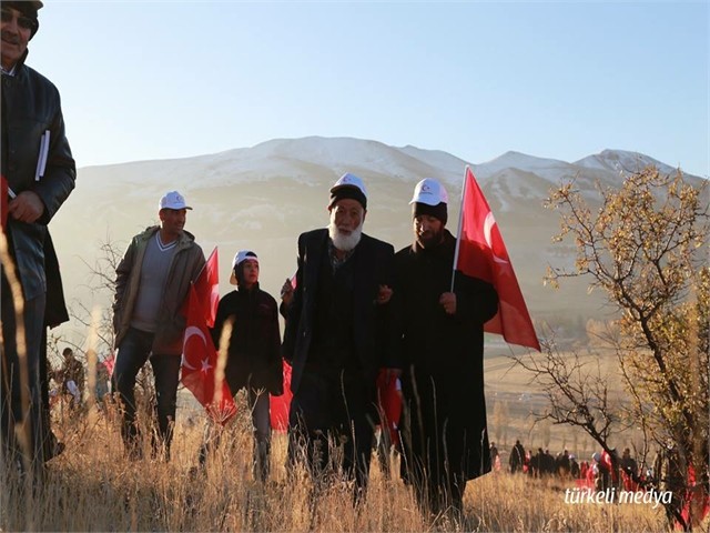 ERZURUM'DA ECDADA SAYGI YÜRÜYÜŞÜ