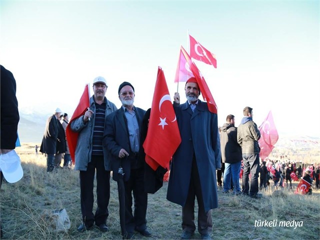 ERZURUM'DA ECDADA SAYGI YÜRÜYÜŞÜ