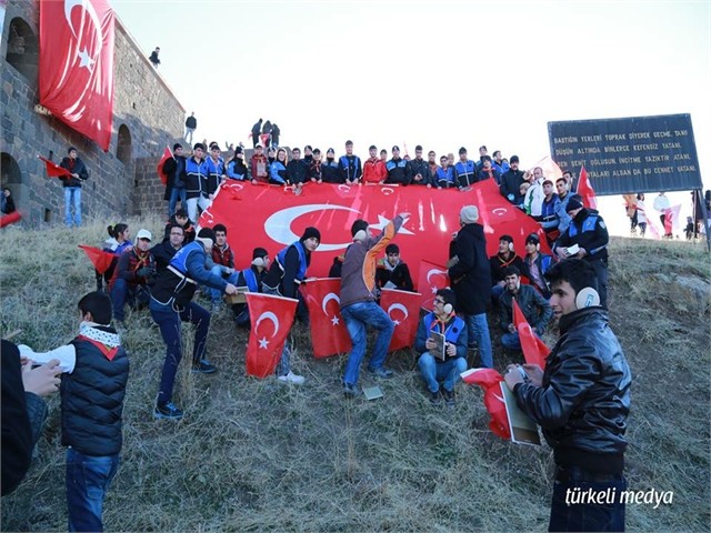 ERZURUM'DA ECDADA SAYGI YÜRÜYÜŞÜ