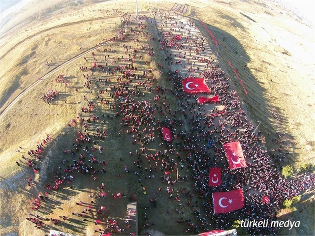 ERZURUM'DA ECDADA SAYGI YÜRÜYÜŞÜ