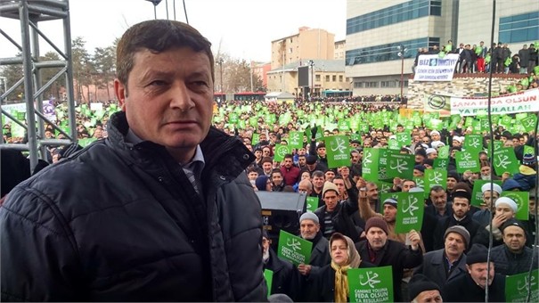 ERZURUM'DA ZULME LANET, PEYGAMBERE SAYGI YÜRÜYÜŞÜ