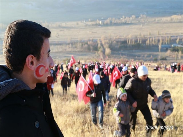 ERZURUM'DA ECDADA SAYGI YÜRÜYÜŞÜ