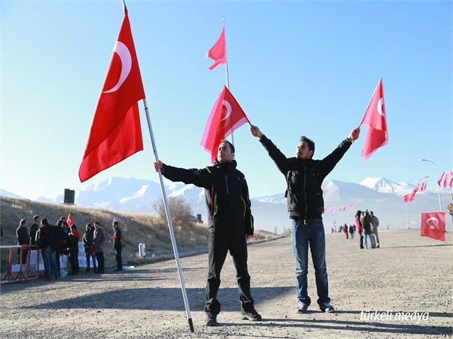 ERZURUM'DA ECDADA SAYGI YÜRÜYÜŞÜ