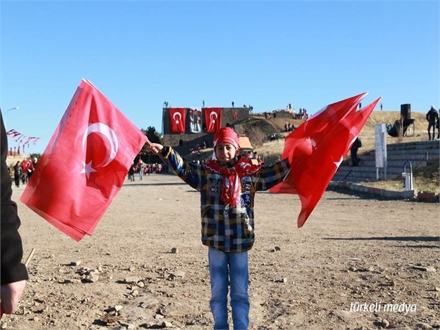 ERZURUM'DA ECDADA SAYGI YÜRÜYÜŞÜ