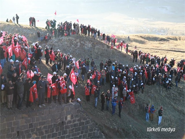 ERZURUM'DA ECDADA SAYGI YÜRÜYÜŞÜ