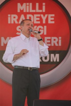 AK PARTİ MİLLİ İRADEYE SAYGI MİTİNGİ ERZURUM