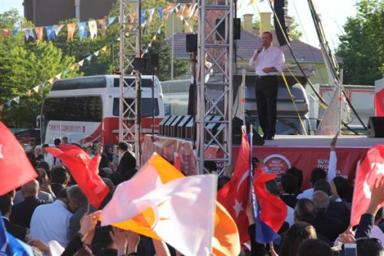 AK PARTİ MİLLİ İRADEYE SAYGI MİTİNGİ ERZURUM