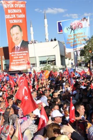 AK PARTİ MİLLİ İRADEYE SAYGI MİTİNGİ ERZURUM