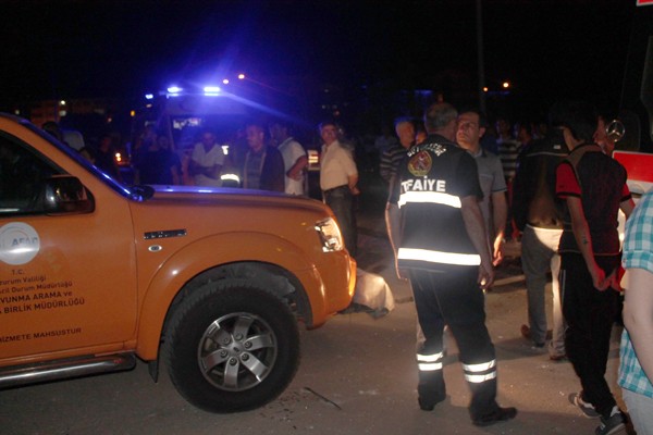 ERZURUM'DA DOĞALGAZ PATLAMASI