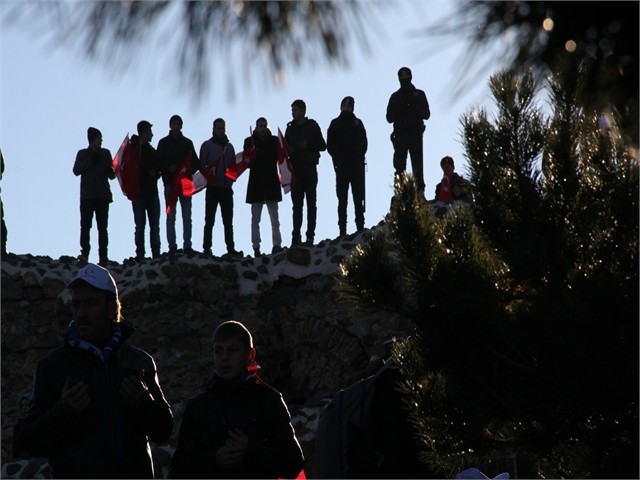 ERZURUM'DA ECDADA SAYGI YÜRÜYÜŞÜ