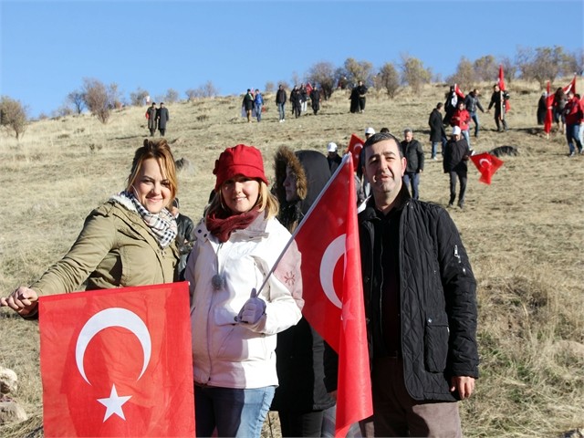 ERZURUM'DA ECDADA SAYGI YÜRÜYÜŞÜ