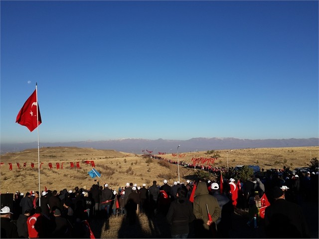 ERZURUM'DA ECDADA SAYGI YÜRÜYÜŞÜ