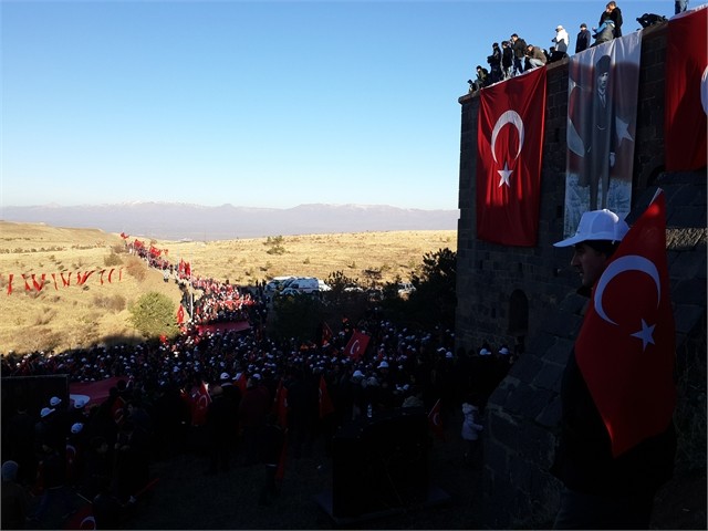 ERZURUM'DA ECDADA SAYGI YÜRÜYÜŞÜ