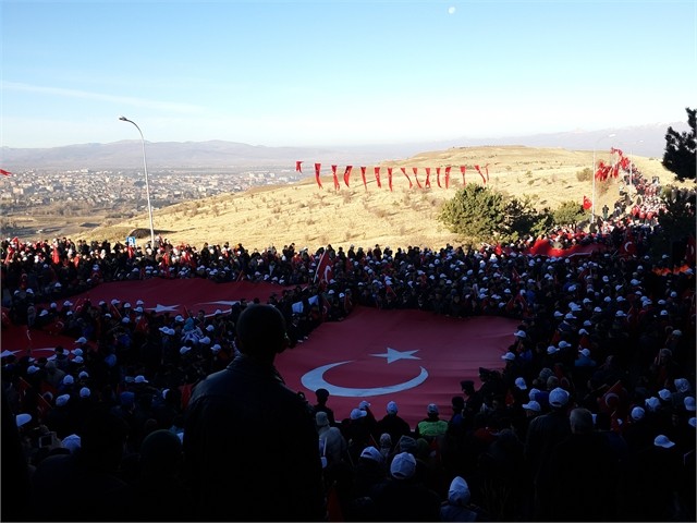 ERZURUM'DA ECDADA SAYGI YÜRÜYÜŞÜ