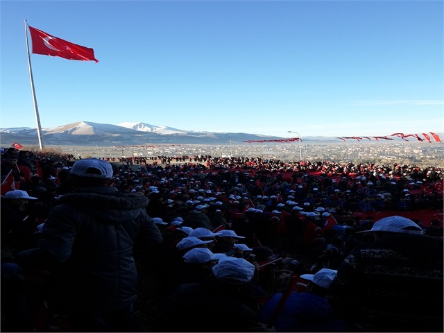 ERZURUM'DA ECDADA SAYGI YÜRÜYÜŞÜ