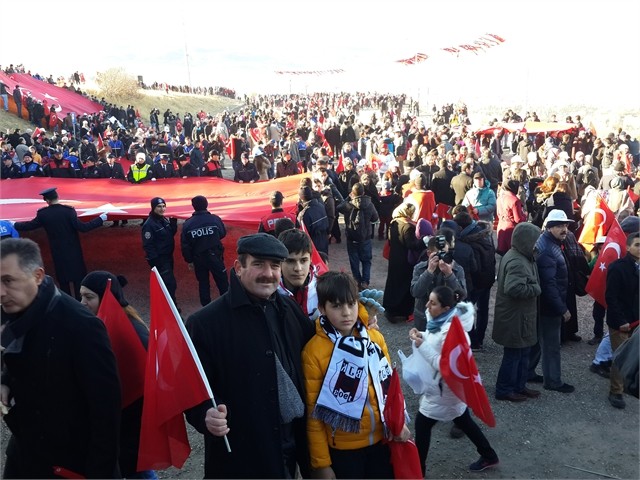 ERZURUM'DA ECDADA SAYGI YÜRÜYÜŞÜ