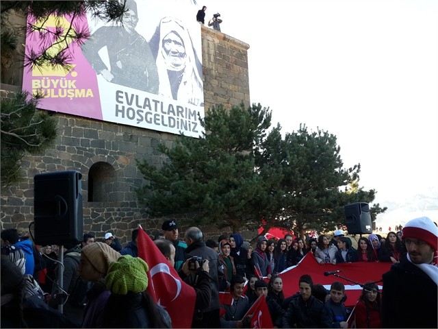 ERZURUM'DA ECDADA SAYGI YÜRÜYÜŞÜ