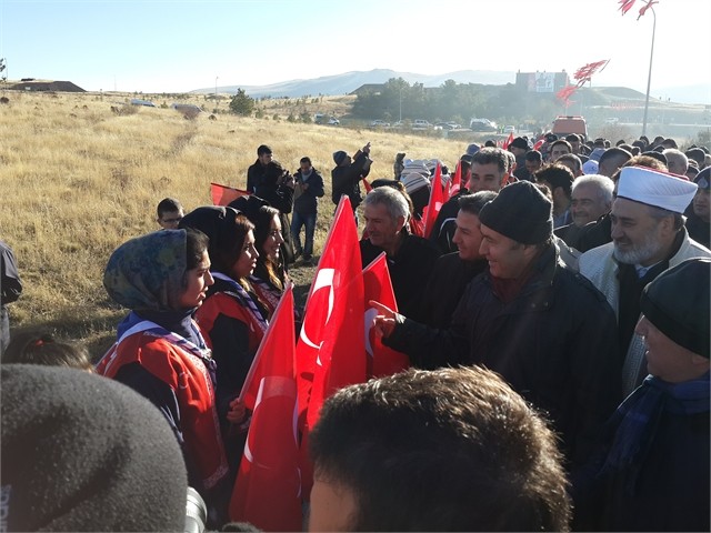 ERZURUM'DA ECDADA SAYGI YÜRÜYÜŞÜ