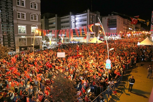 15 Temmuz hain darbe girişiminin 3. yıldönümünde Erzurum...