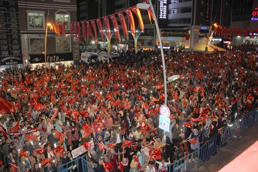 15 Temmuz hain darbe girişiminin 3. yıldönümünde Erzurum...