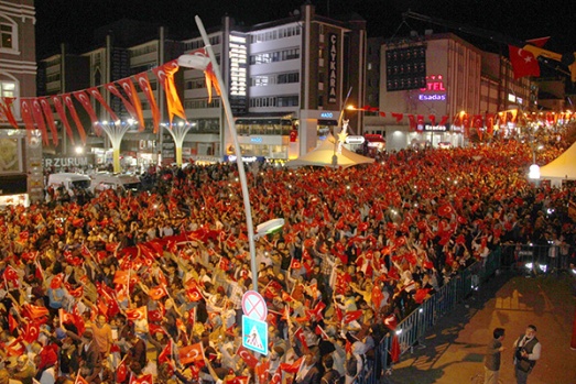 15 Temmuz hain darbe girişiminin 3. yıldönümünde Erzurum...