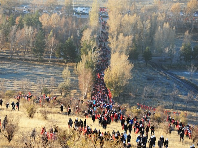 ERZURUM'DA ECDADA SAYGI YÜRÜYÜŞÜ