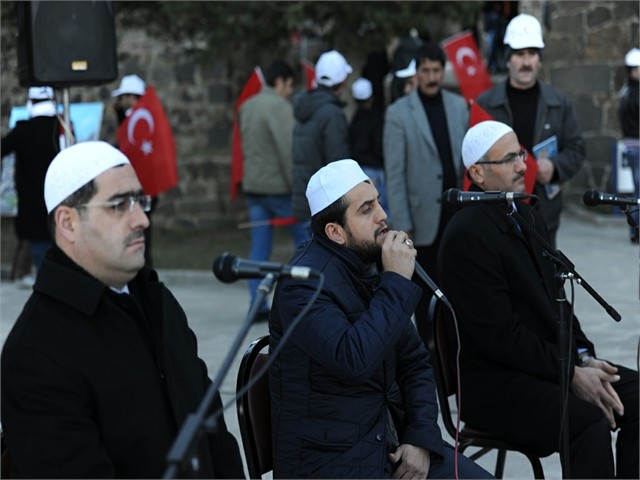 ERZURUM'DA ECDADA SAYGI YÜRÜYÜŞÜ