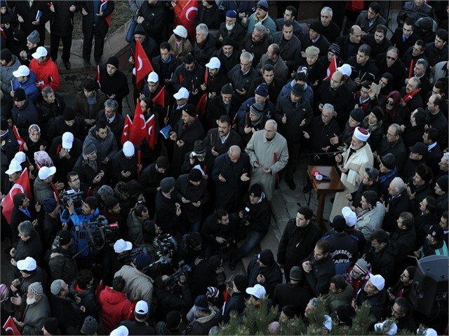 ERZURUM'DA ECDADA SAYGI YÜRÜYÜŞÜ