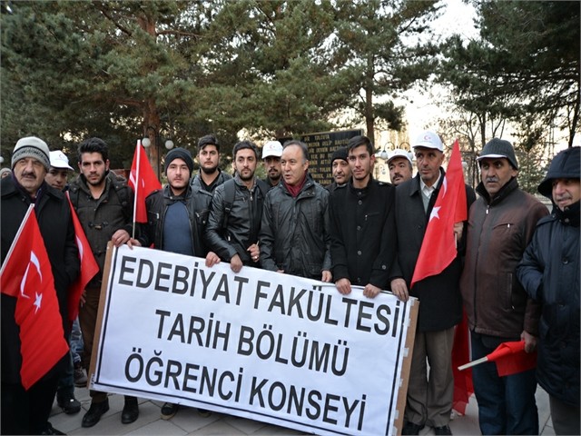 ERZURUM'DA ECDADA SAYGI YÜRÜYÜŞÜ