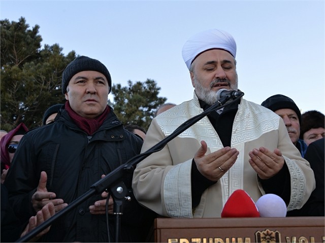 ERZURUM'DA ECDADA SAYGI YÜRÜYÜŞÜ