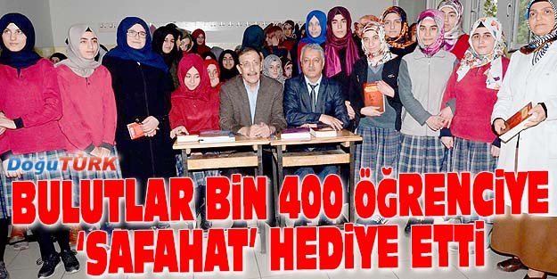 BAŞKAN BULUTLAR BİN 400 ÖĞRENCİYE ‘SAFAHAT’ HEDİYE ETTİ