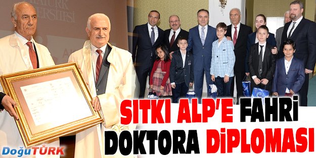 SITKI ALP’E FAHRİ DOKTORA DİPLOMASI