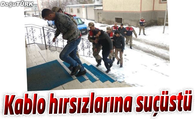 JANDARMA’DAN KABLO HIRSIZLARINA SUÇÜSTÜ