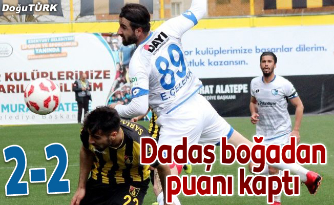 Dadaş boğadan puanı kaptı