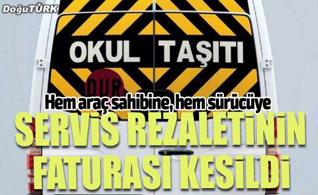 Fazla öğrenci taşıyan araç sahibi ve sürücüsüne ceza