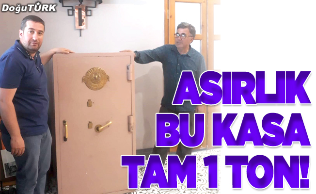 Asırlık bu kasa tam 1 ton!