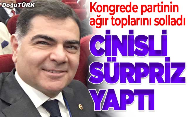 İYİ Parti Kongresi’nde Cinisli sürprizi