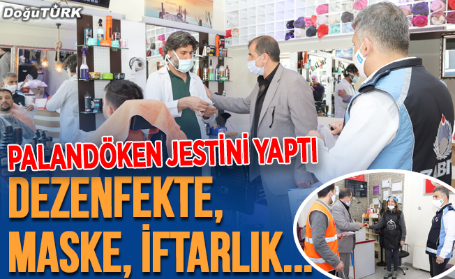 Palandöken Belediyesi jestini yaptı