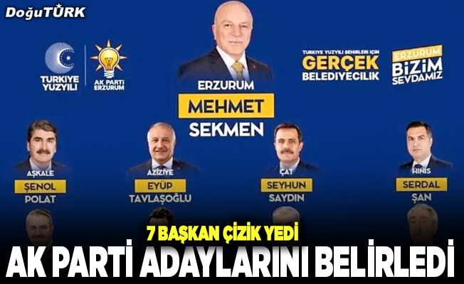 AK Parti’nin belediye başkan adayları belli oldu