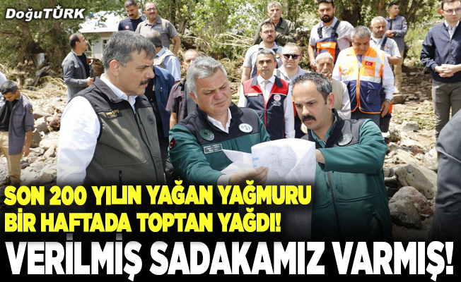 Verilmiş sadakamız varmış!