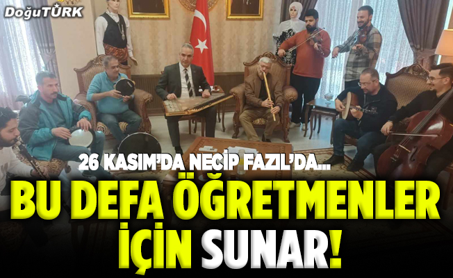 Bu defa öğretmenler için Sunar!