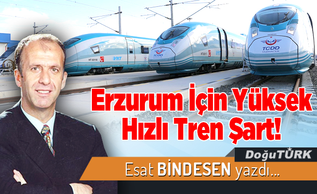 Erzurum İçin Yüksek Hızlı Tren Şart!