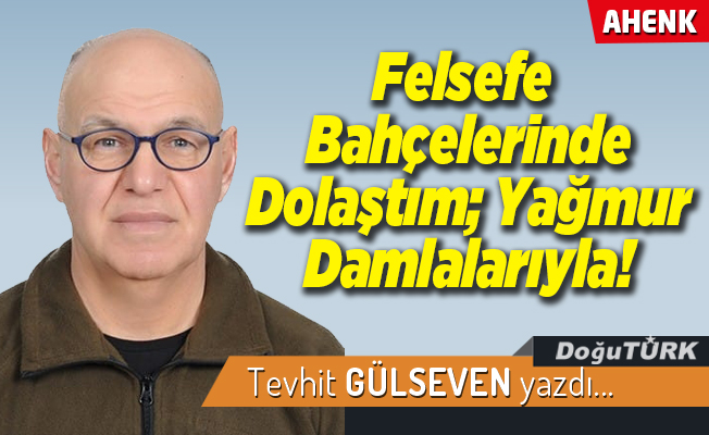 Felsefe Bahçelerinde Dolaştım; Yağmur Damlalarıyla!