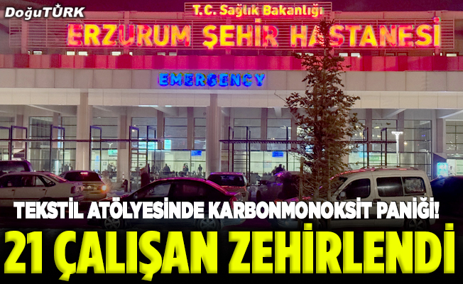 Tekstil atölyesinde karbonmonoksit paniği!