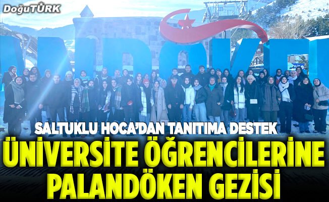 Üniversite öğrencilerine Palandöken gezisi