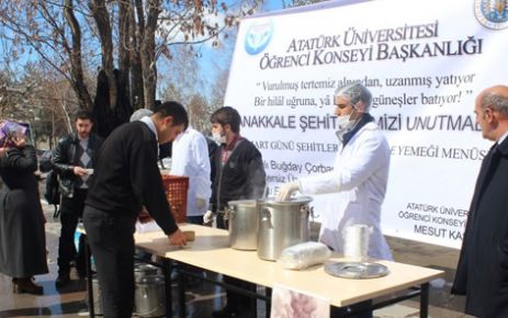 ATATÜRK ÜNİVERSİTESİ’NDE ÇANAKKALE MENÜSÜ