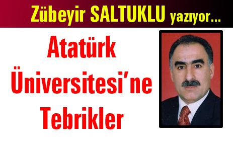  Atatürk Üniversitesi’ne Tebrikler