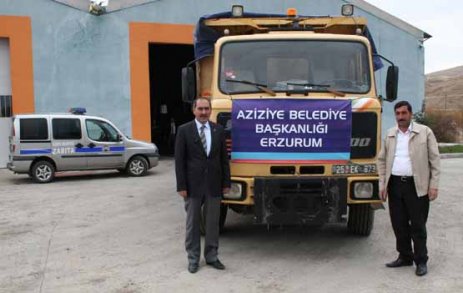 AZİZİYE BELEDİYESİ, DEPREM BÖLGESİNE SU GÖNDERDİ