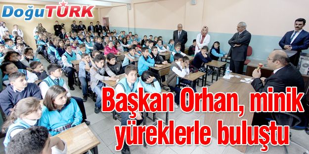  BAŞKAN ORHAN, ÖĞRENCİLERLE BULUŞTU